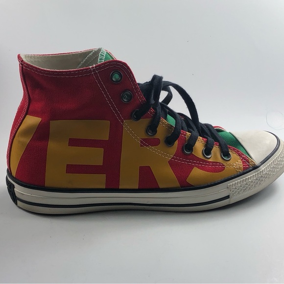 Converse Chuck Taylor All Star Print High Wordmark Shoes MENS 9/WOMENS 11 - Picture 4 of 10